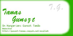 tamas gunszt business card